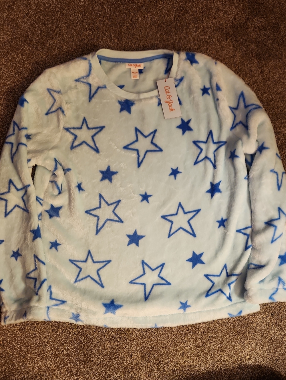 NWT Cat & Jack - Fuzzy Youth Sweater - Size Youth XXL (18)